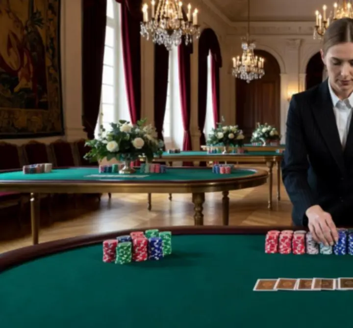 Organisation d'une soirée événementielle avec tables de jeu
